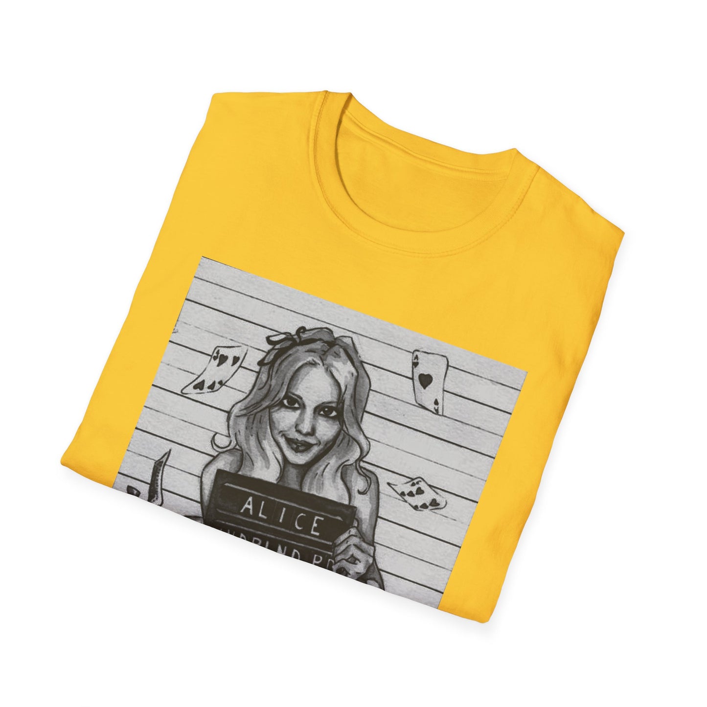 Alice in Wonderland Inspired Softstyle T-Shirt - Vintage Design