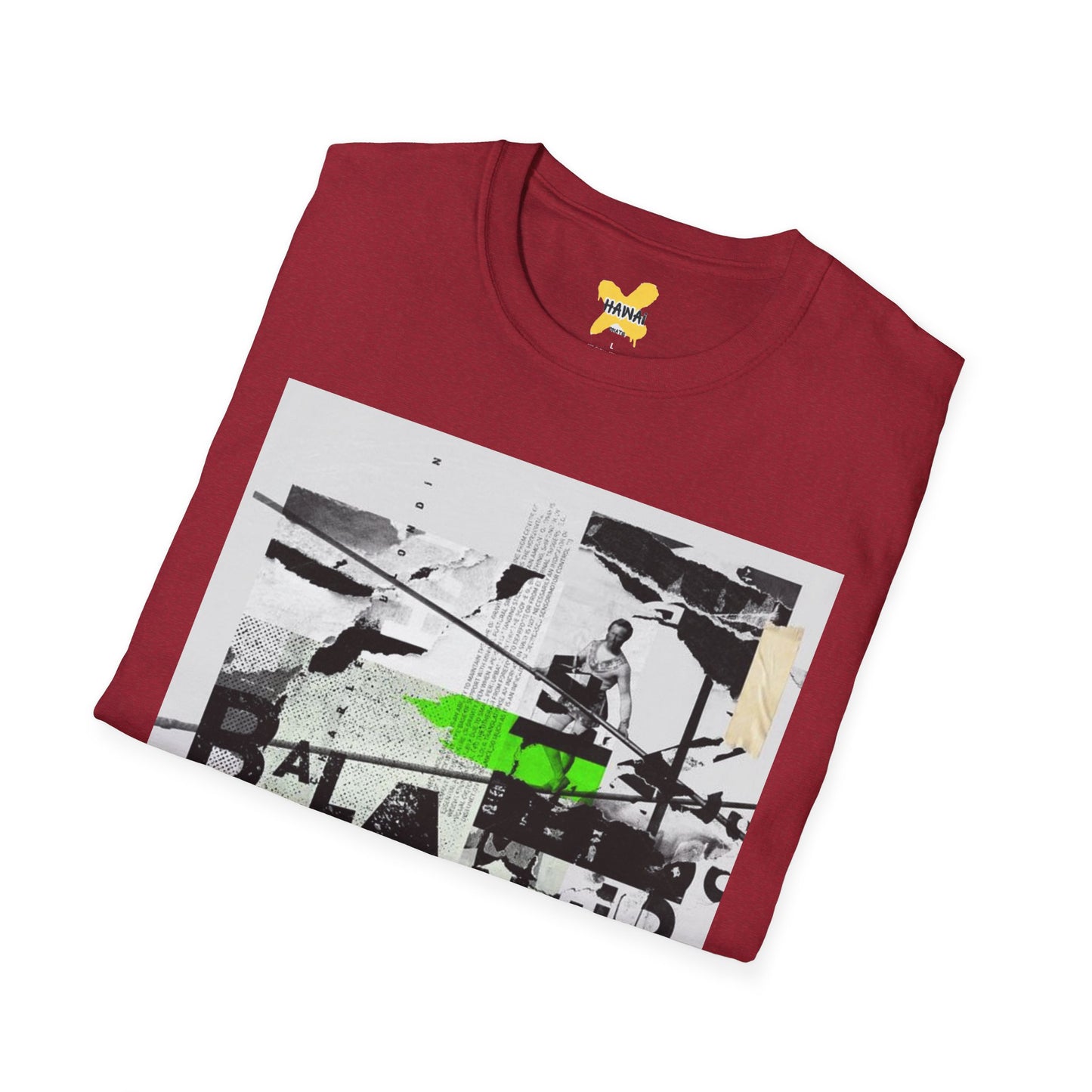 Retro Graphic Tee - Balance Art Design for Casual Style