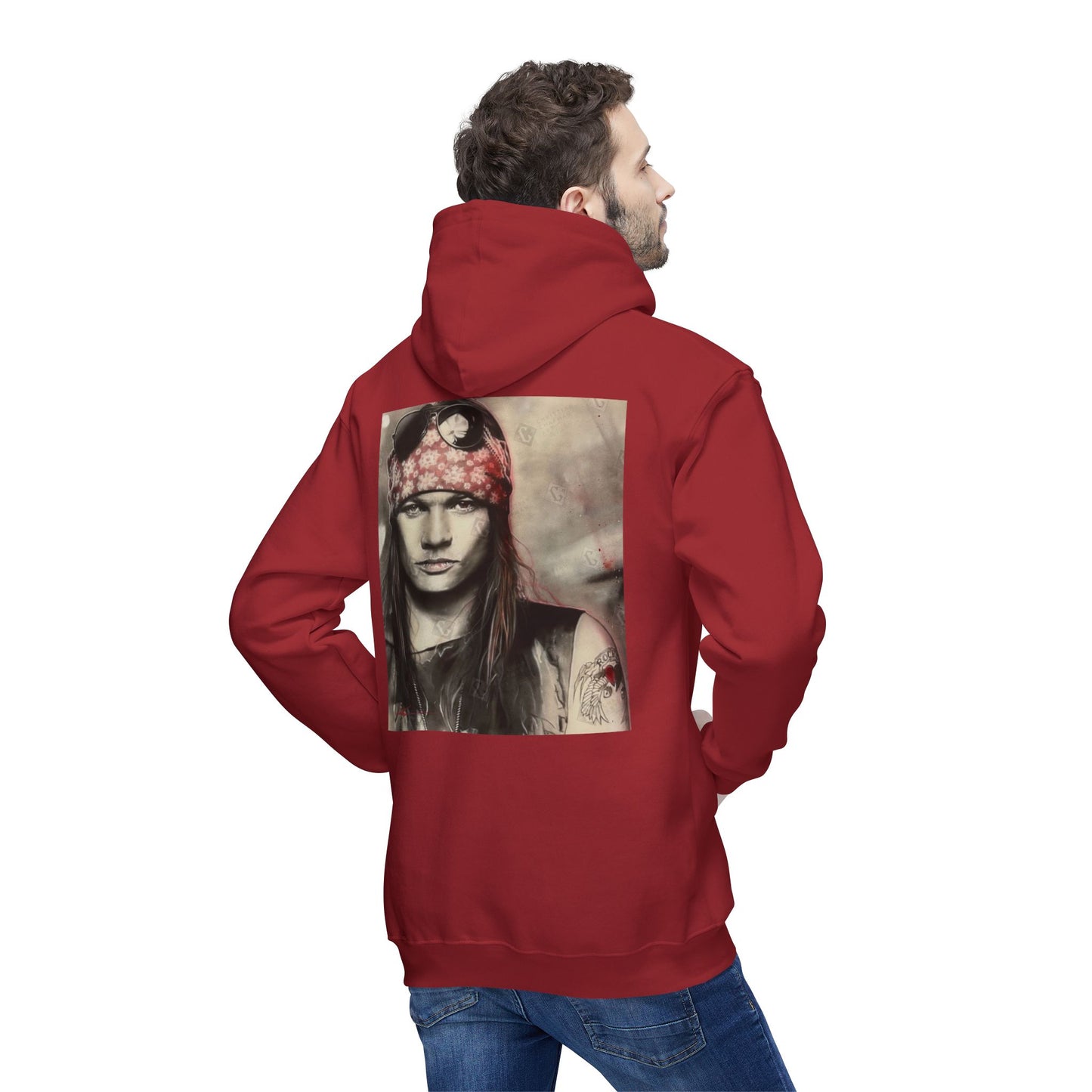 Unisex Hooded Sweatshirt with Rock Band Design – Made in US