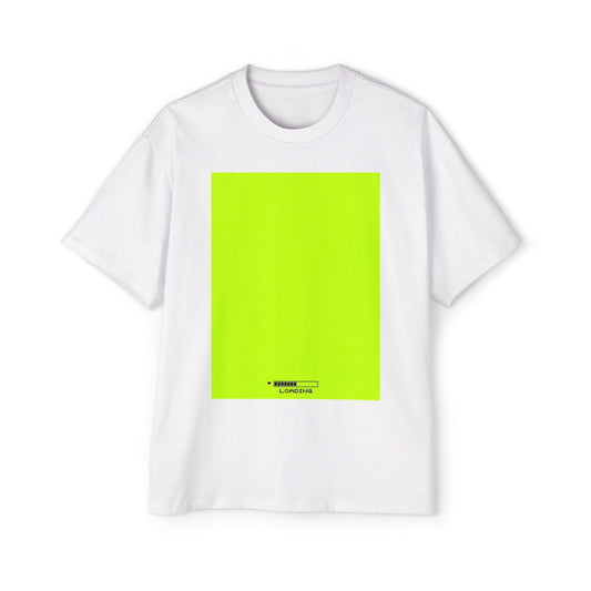 Oversized Tee β Neon Green Minimal Graphic "SUMMER LOVEDAY"