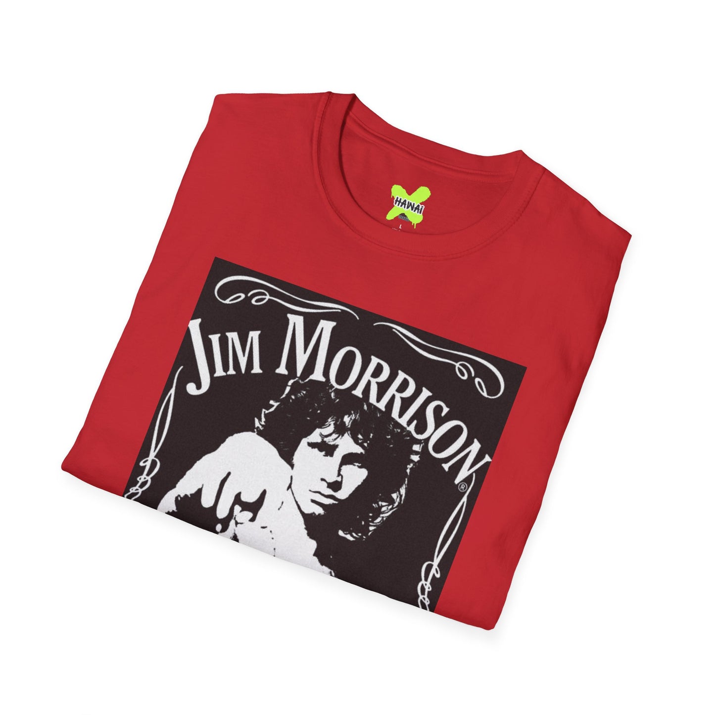 Jim Morrison Whiskey Bar Unisex Softstyle T-Shirt - Vintage Rock Apparel