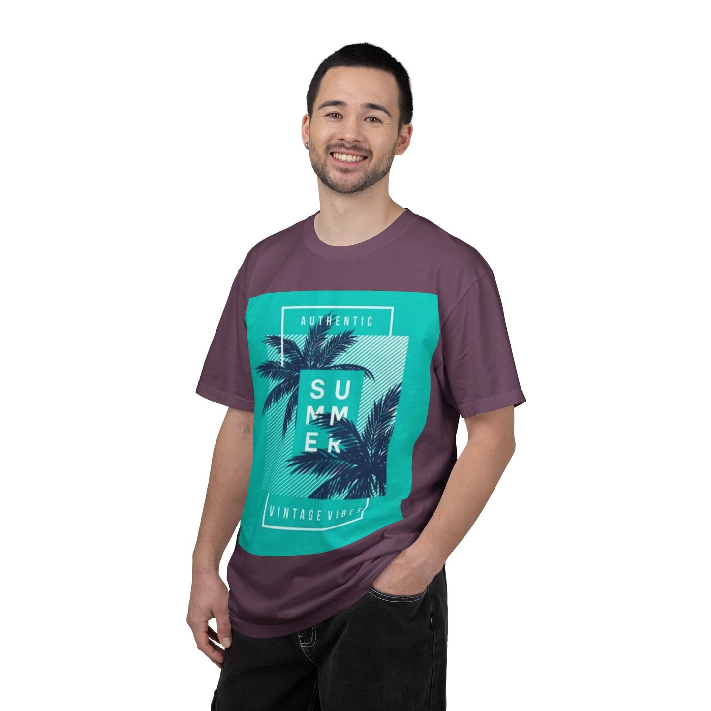 Summer Vintage Vibes T-Shirt — Palm Tree Graphic Tee