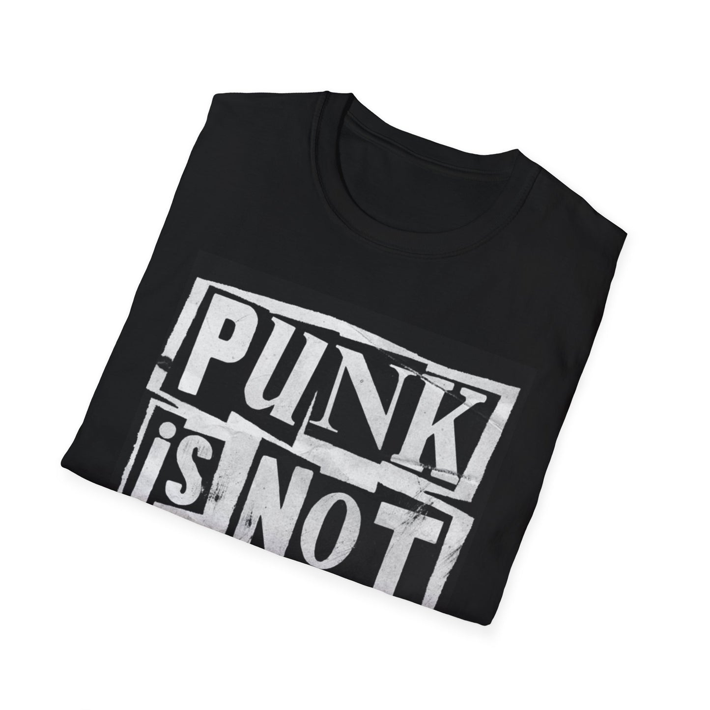 Punk Is Not Dead Unisex Softstyle T-Shirt - Vintage Graphic Tee for Music Lovers