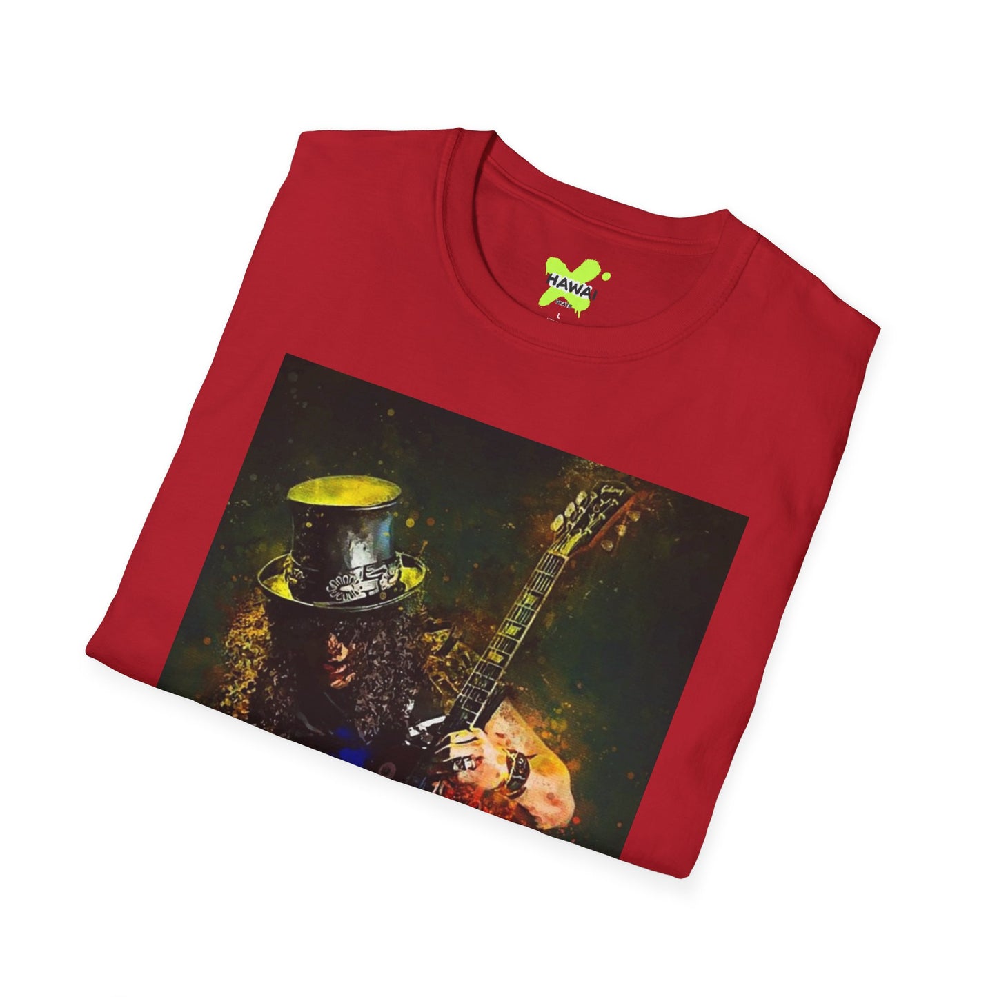 Rock Legend Unisex Softstyle T-Shirt - Vintage Guitar Design