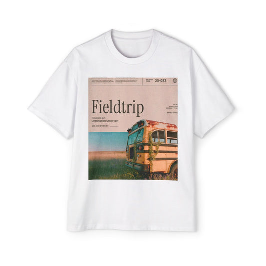 Fieldtrip Graphic Tee — Vintage School Bus Photo Print
