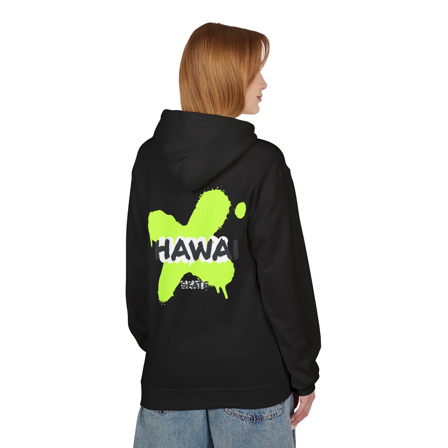 Hawaii Skate Unisex Midweight Hoodie - Softstyle Fleece for Comfort and Style