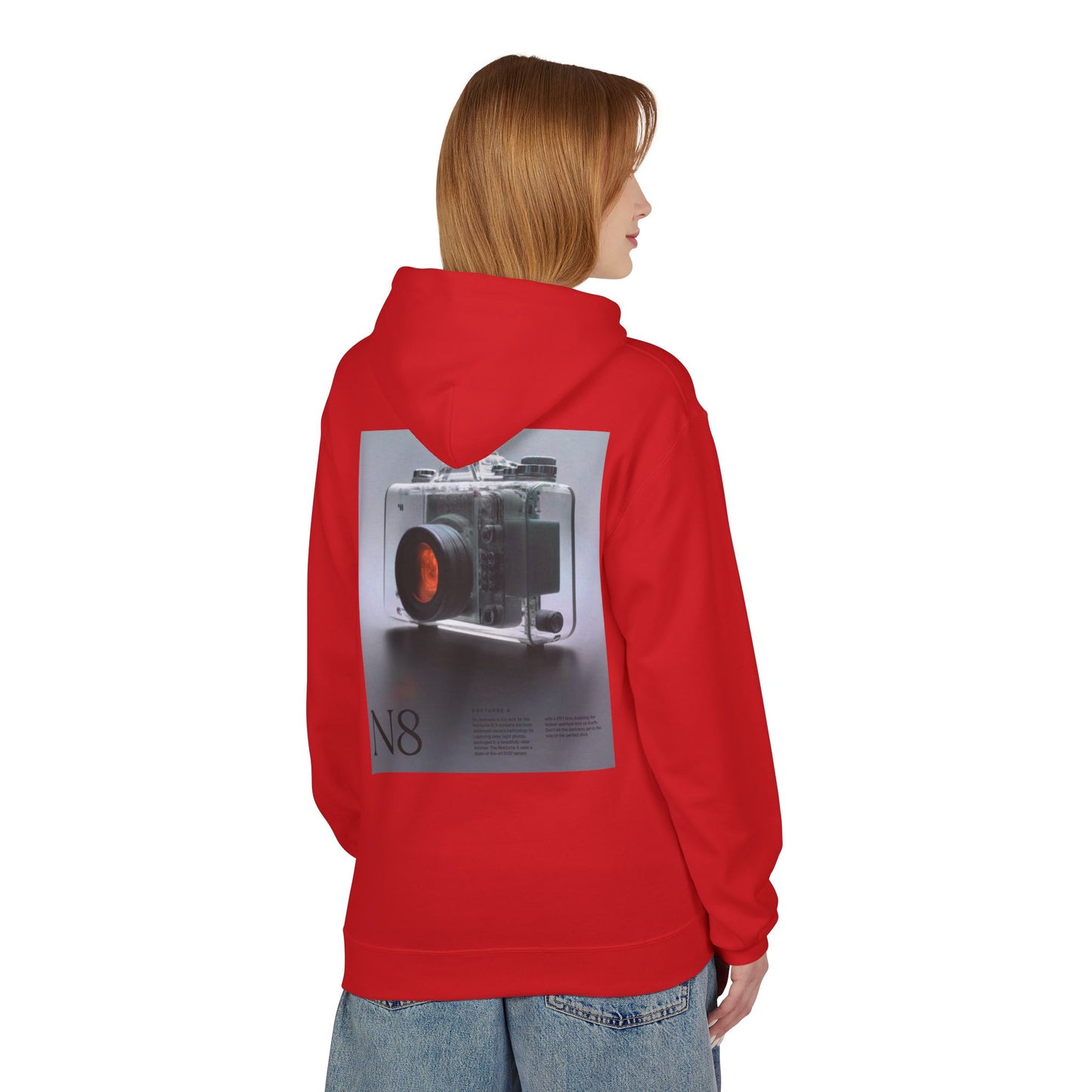 Retro Camera Photo Hoodie, Cozy Unisex Fleece Sweatshirt for Photography Lovers, Fashion Gift for Birthdays, Casual Wear, Everyday Style