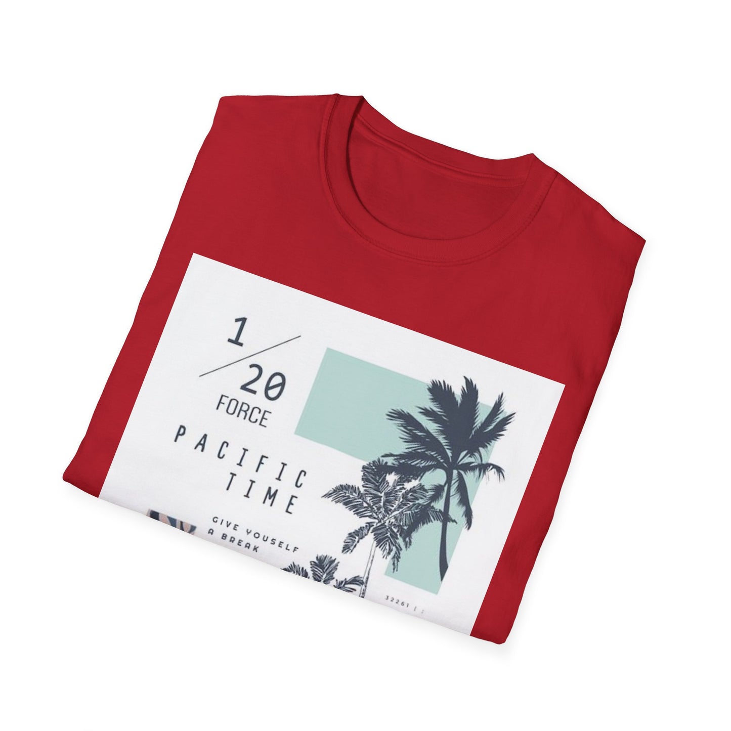 Summer Vibe Unisex Softstyle T-Shirt - Pacific Time Graphic Tee