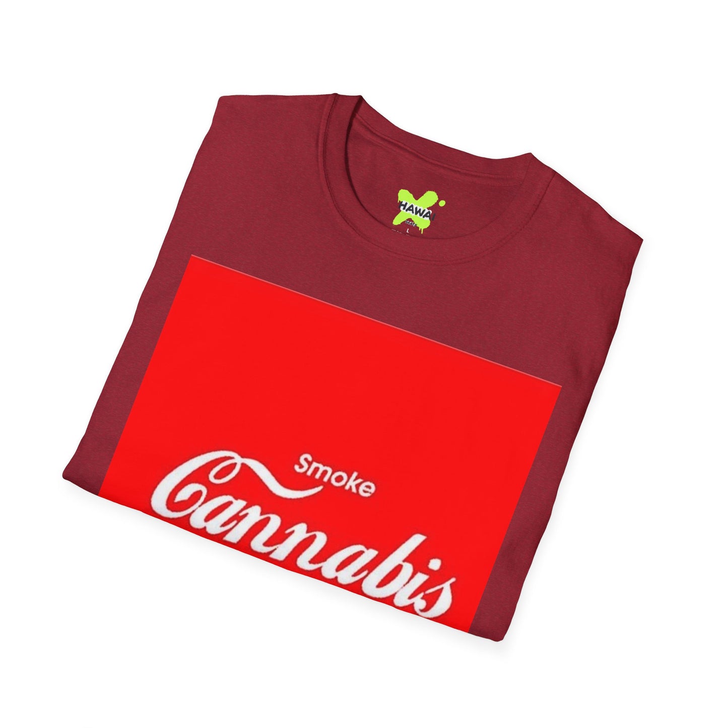 Smoke Cannabis Unisex Softstyle T-Shirt - Casual Streetwear for Cannabis Enthusiasts