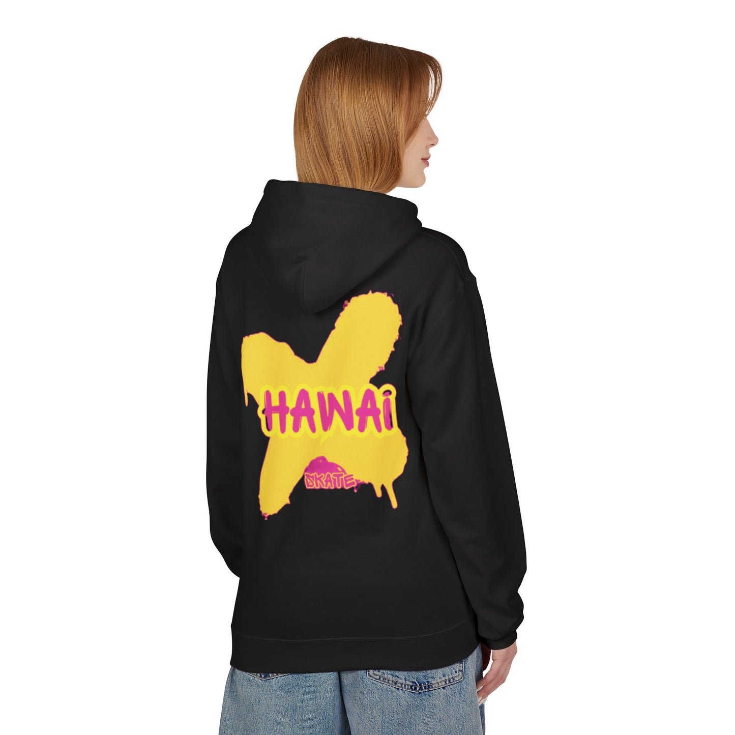 Hawaii Splash Unisex Midweight Hoodie - Softstyle Fleece for Comfort & Style