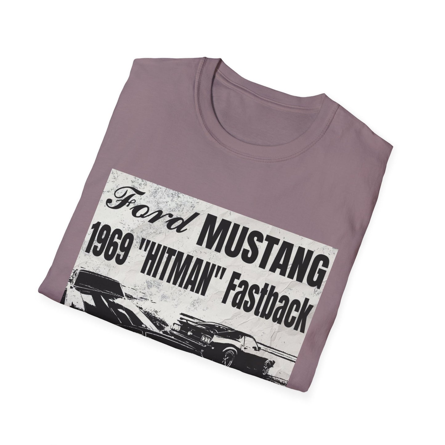 Vintage 1969 Ford Mustang 'Hitman' Unisex T-Shirt - Classic Car Enthusiast Apparel