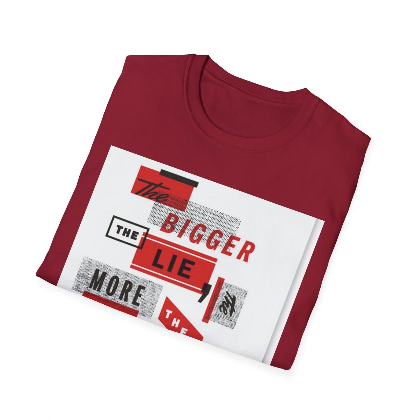 Unisex Softstyle T-Shirt with Bold Quote Design, Casual Tee, Graphic Shirt, Trendy Apparel, Gift for Friends, Everyday Wear