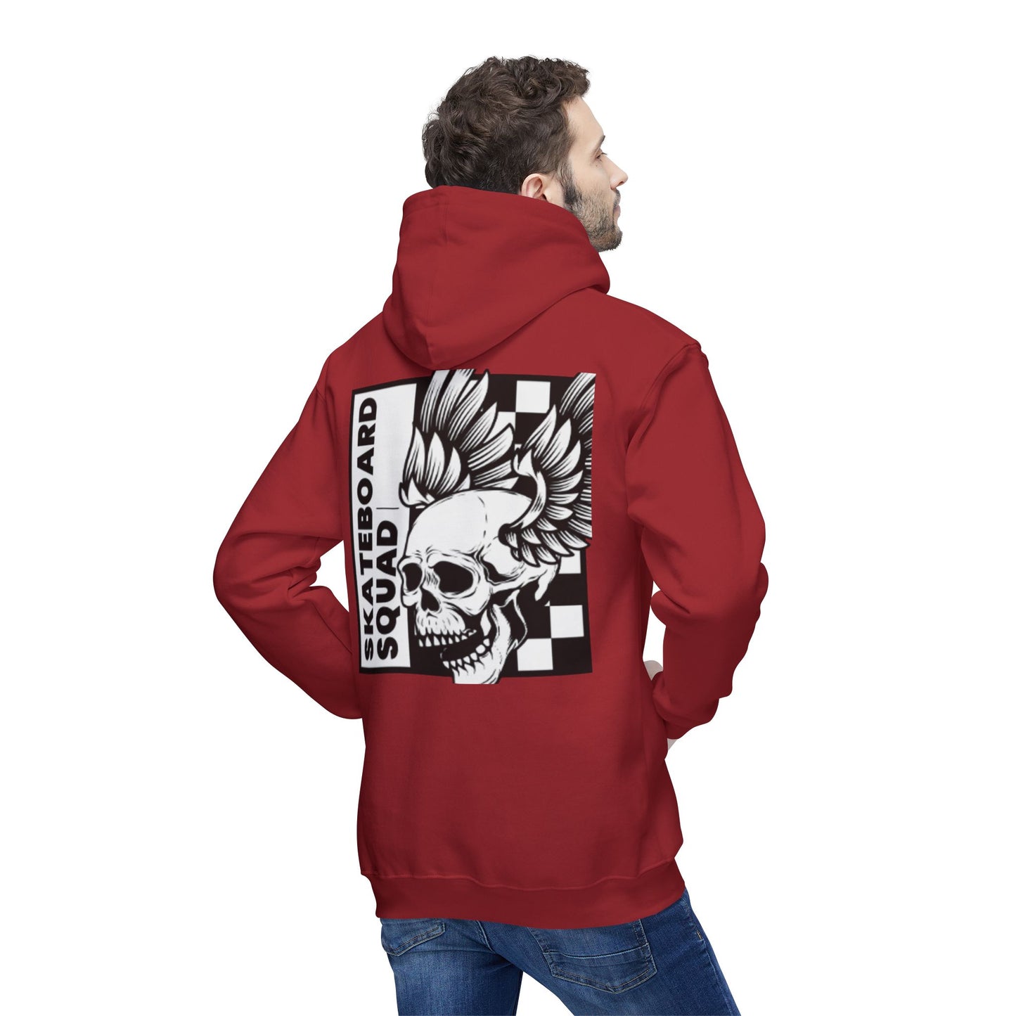 Skateboard Hoodie, Cool Streetwear Sweatshirt, Graphic Pullover for Skaters, Unisex Casual Wear, Gift for Skate Lovers