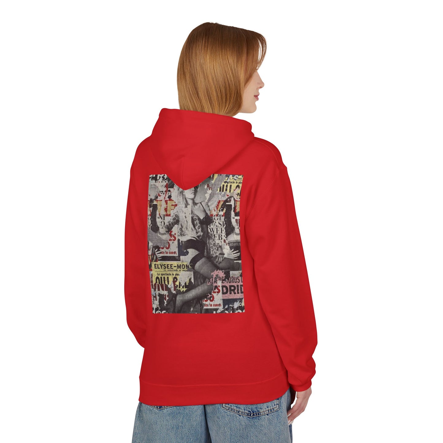 Vintage Graphic Unisex Midweight Fleece Hoodie - Soft Comfortable Layering