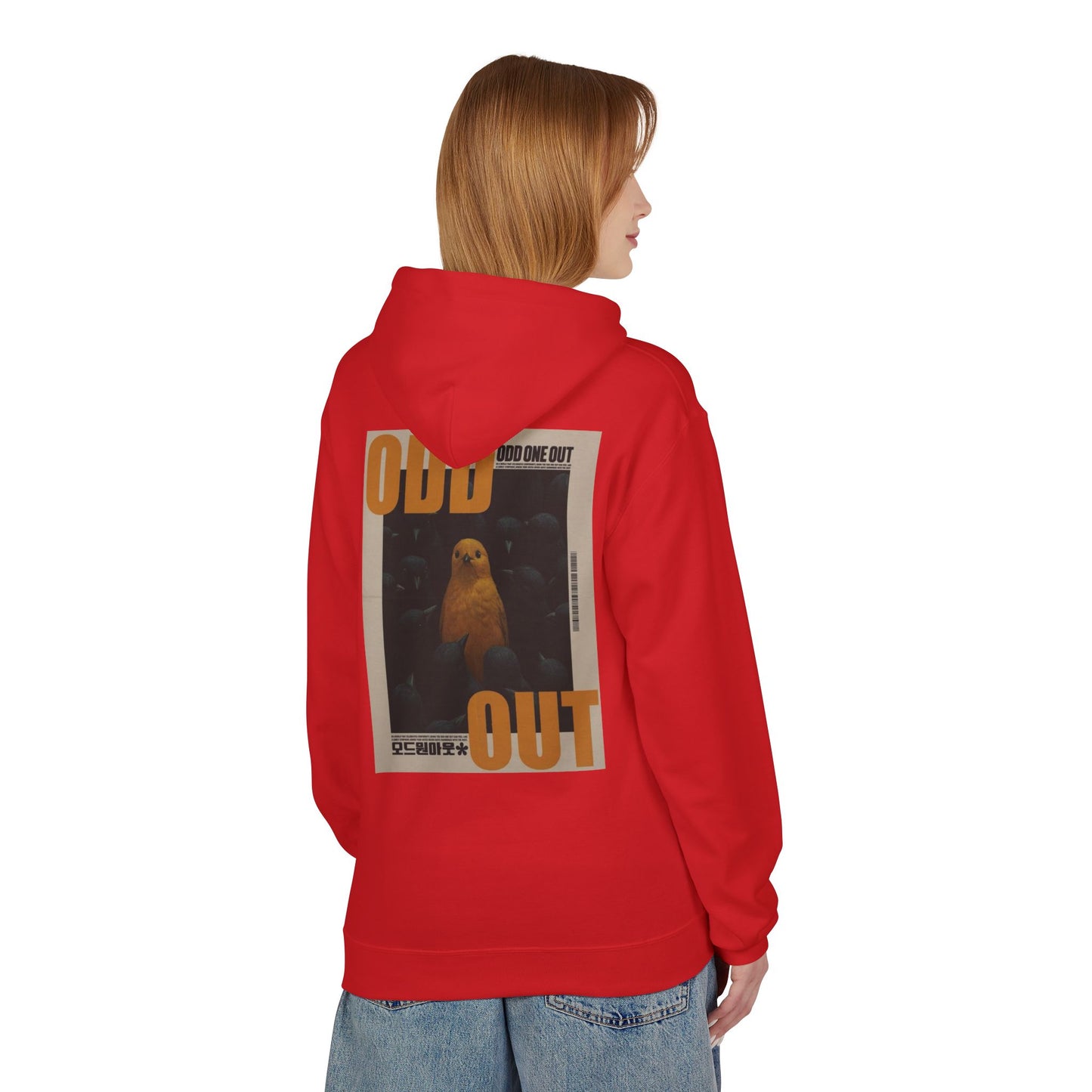 Unisex Fleece Hoodie - "Odd One Out" Design