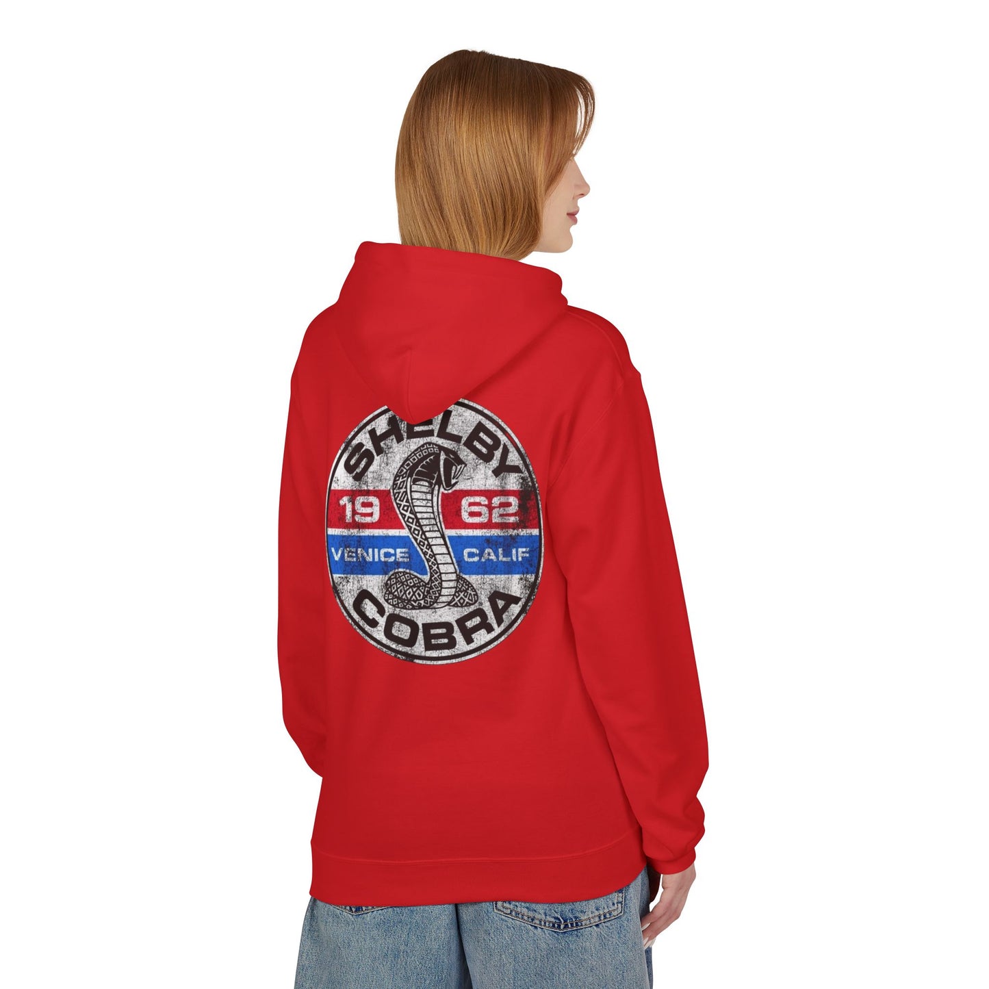 Vintage Shelby Cobra Hoodie - Unisex Midweight Softstyle Fleece with Classic Design