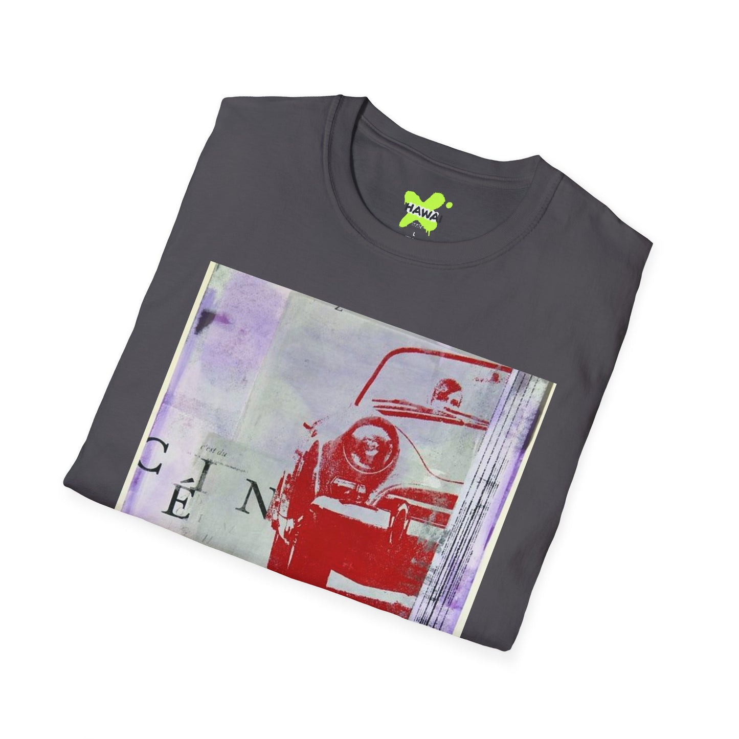 Vintage Car Art Unisex Softstyle T-Shirt | Retro Graphic Tee for Auto Enthusiasts