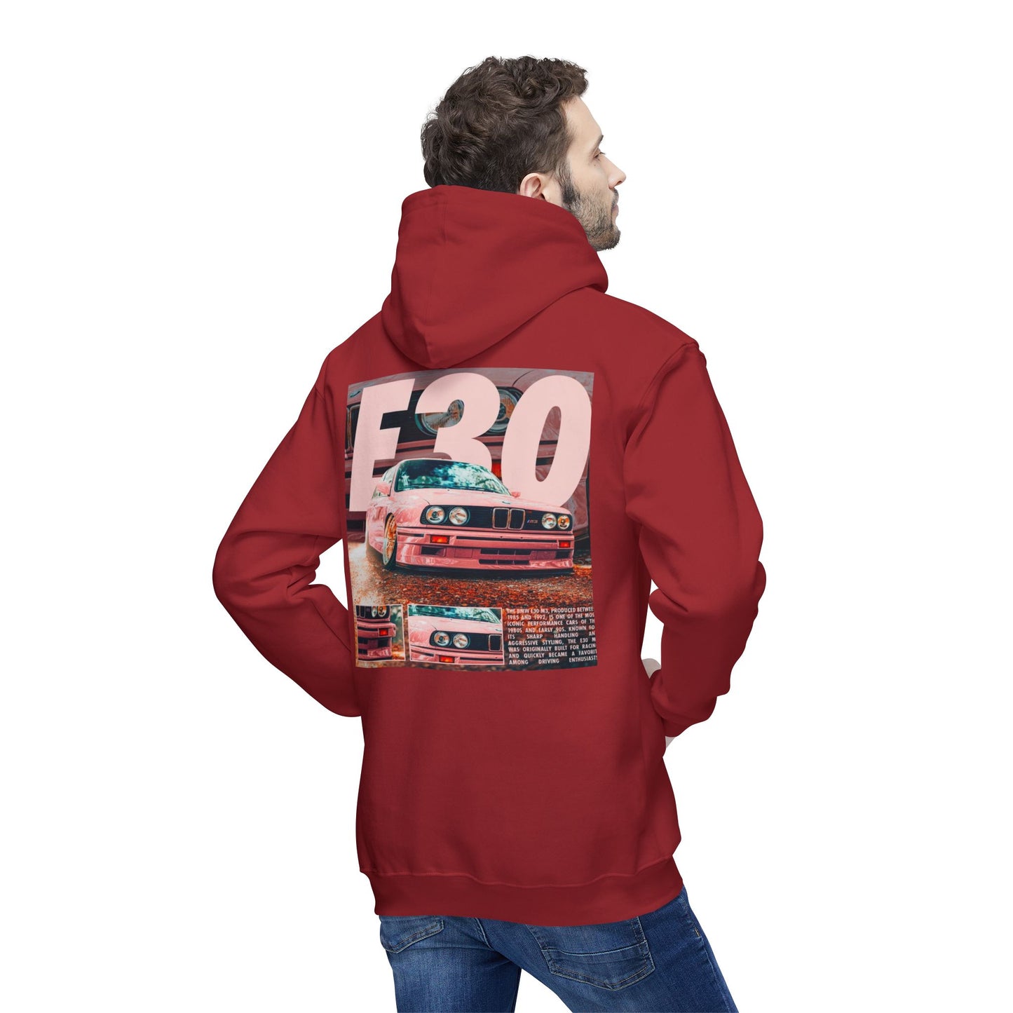 Vintage Car Graphic Unisex Hoodie - Retro BMW E30 Design