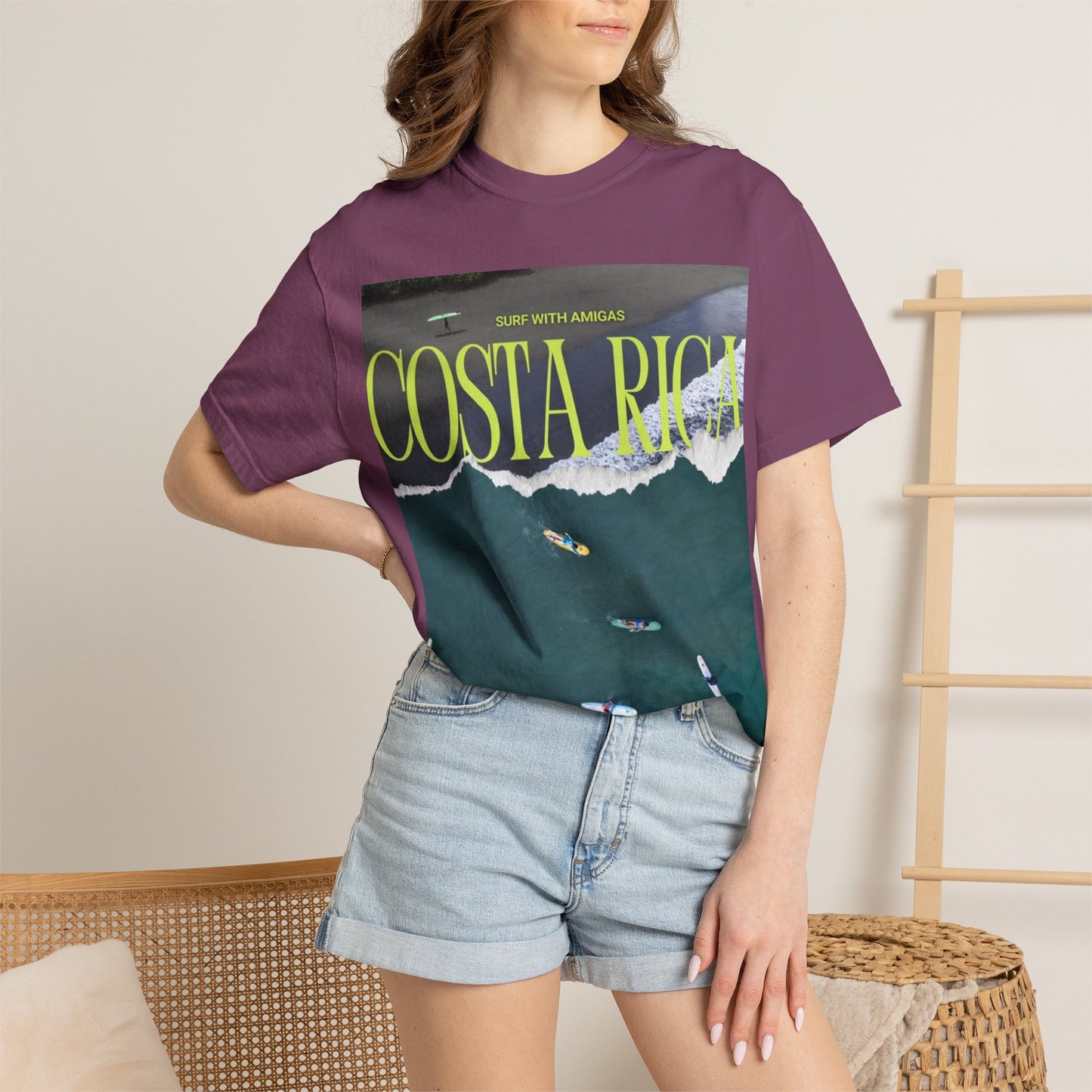 Costa Rica Surf T-Shirt — Aerial Wave & Surfers Graphic Tee