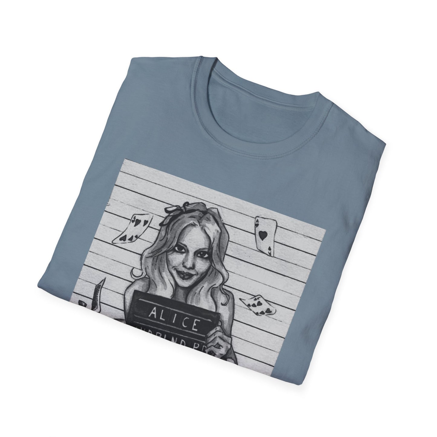 Alice in Wonderland Inspired Softstyle T-Shirt - Vintage Design