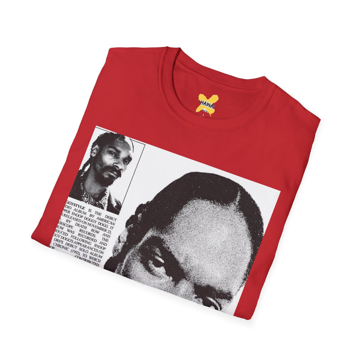 Retro Hip-Hop Unisex Softstyle T-Shirt with Snoop Dogg Design