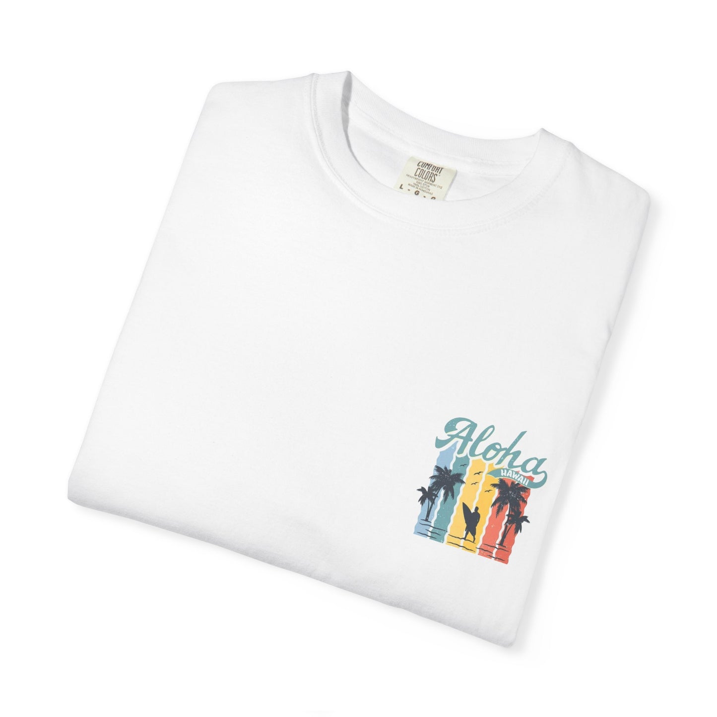 Aloha Hawaii Unisex Garment-Dyed T-shirt - Beach Vibes, Summer Style, Perfect for Surfing Enthusiasts