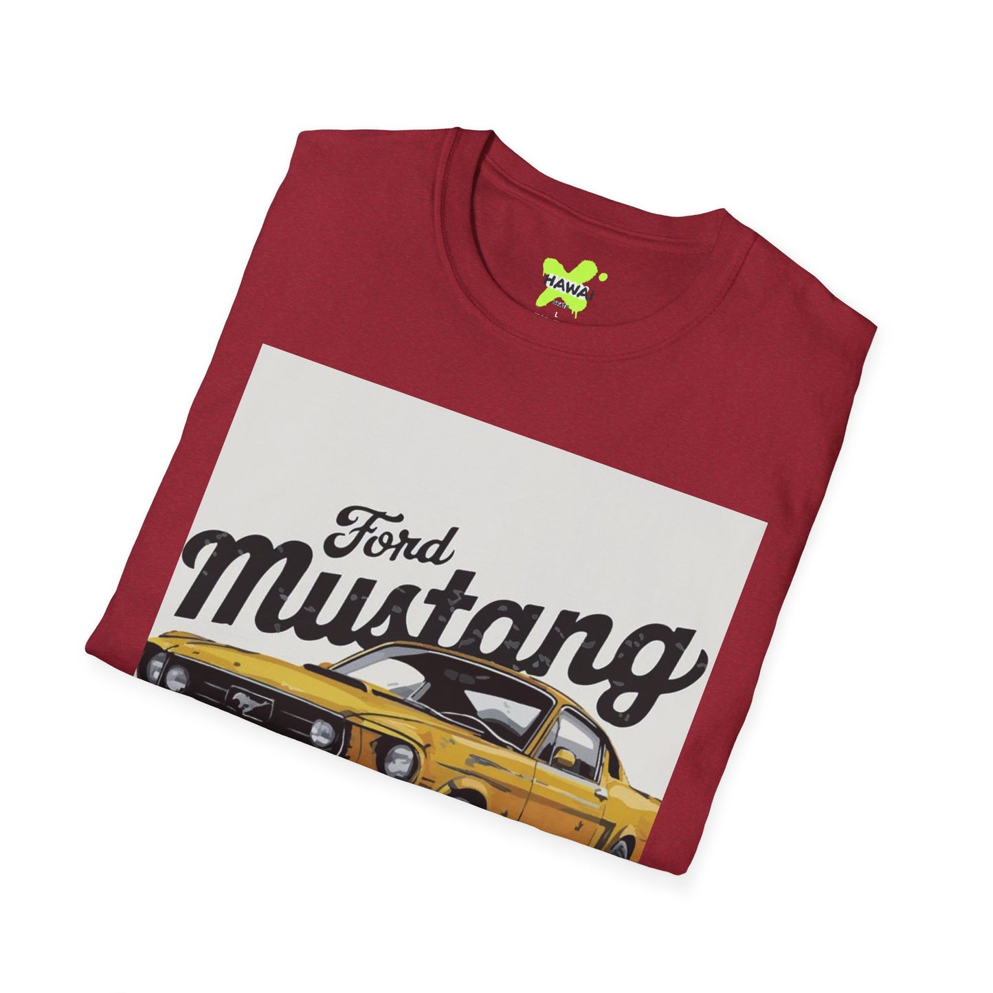 Vintage Ford Mustang Unisex Softstyle T-Shirt - Classic Car Lover Tee