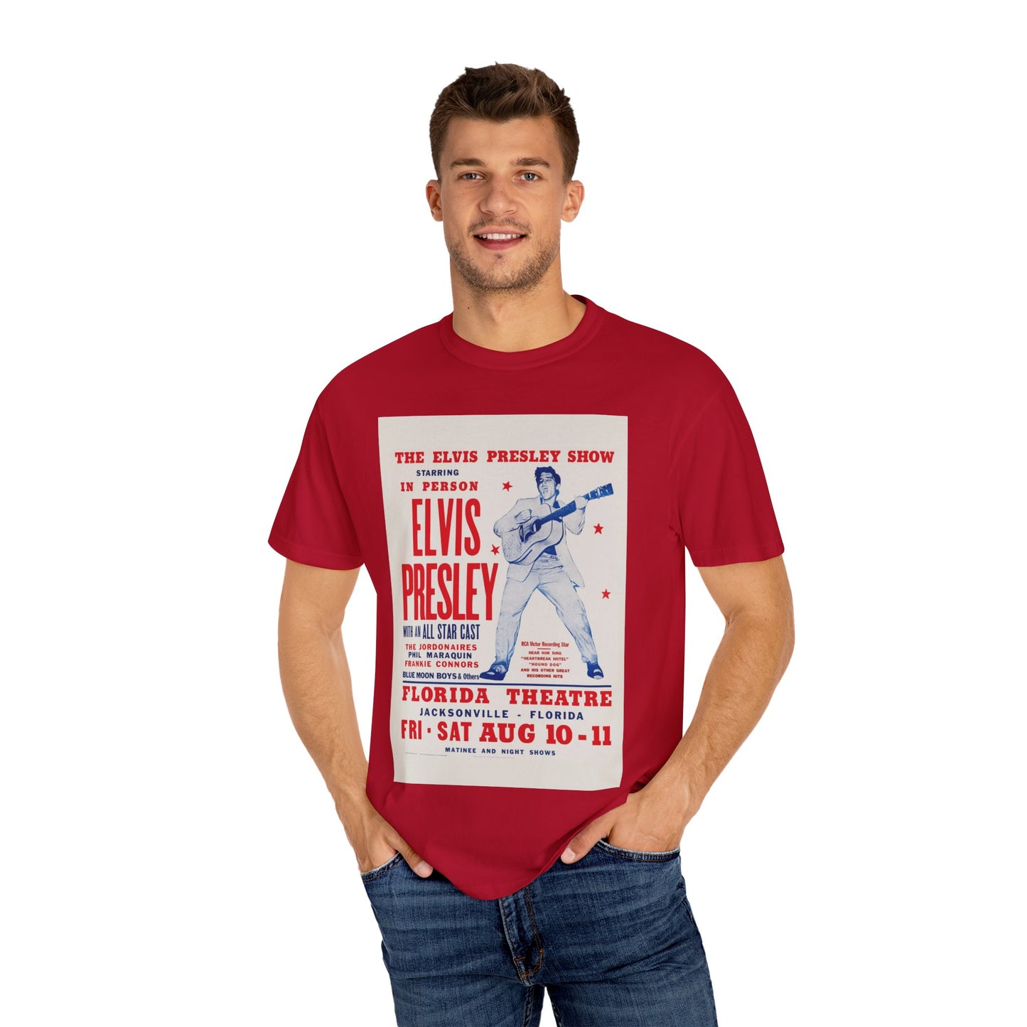 Vintage Elvis Presley Concert T-Shirt - Unisex Garment-Dyed Tee