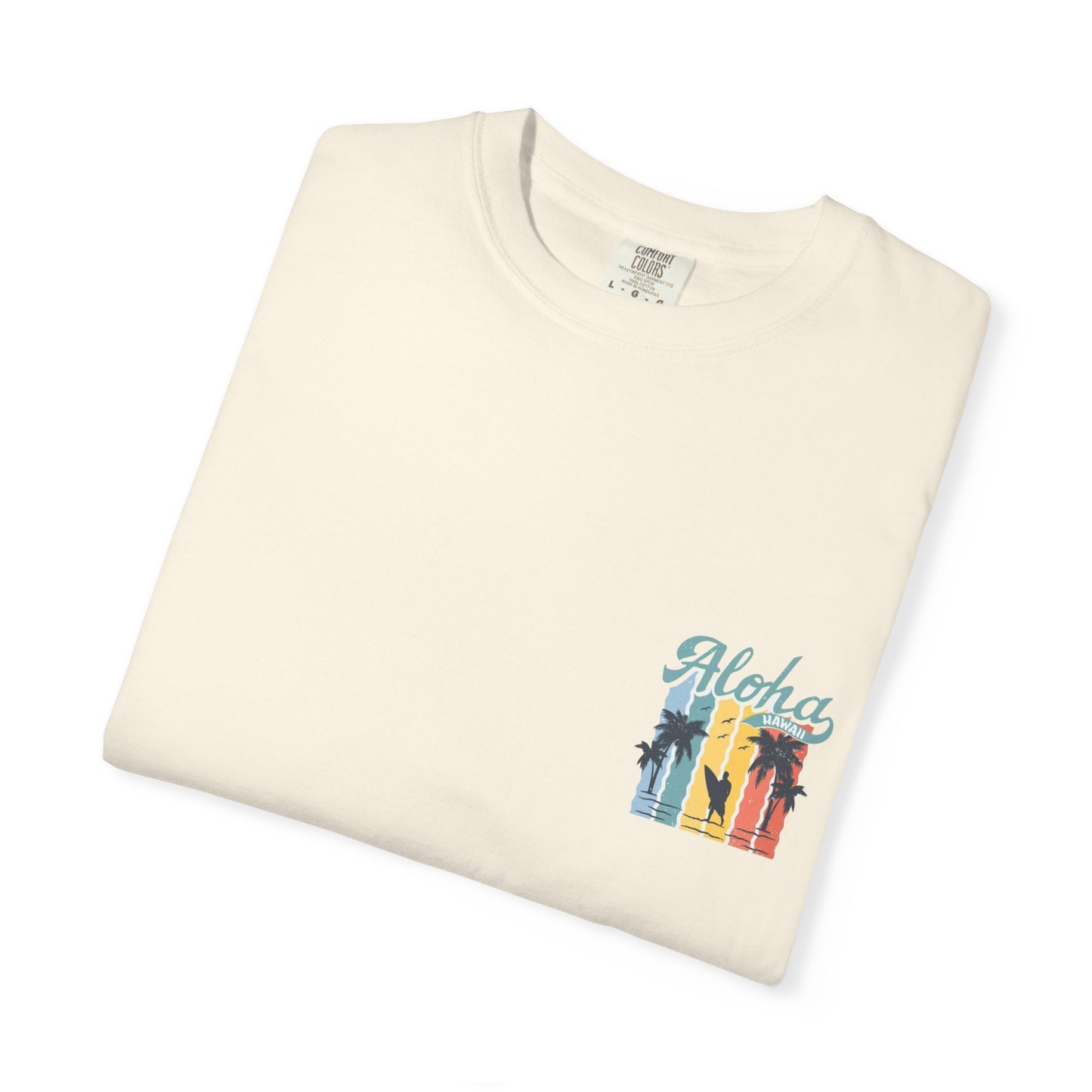 Aloha Hawaii Unisex Garment-Dyed T-shirt - Beach Vibes, Summer Style, Perfect for Surfing Enthusiasts