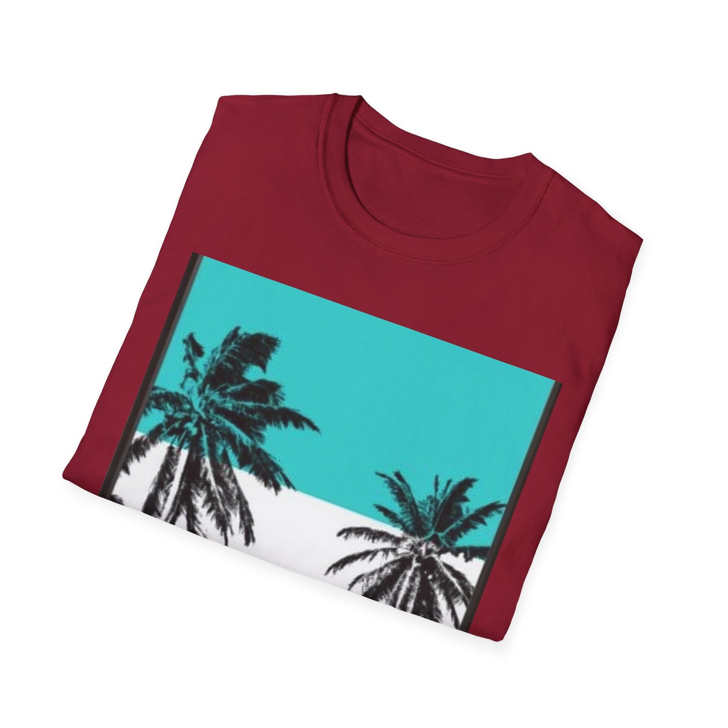Tropical Palm Tree T-Shirt, Beach Vibes Tee, Summer Casual Wear, Vacation Top, Unisex Softstyle Shirt, Gift for Nature Lovers