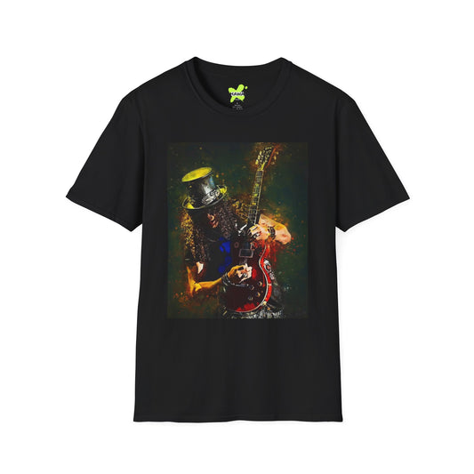 Rock Legend Unisex Softstyle T-Shirt - Vintage Guitar Design