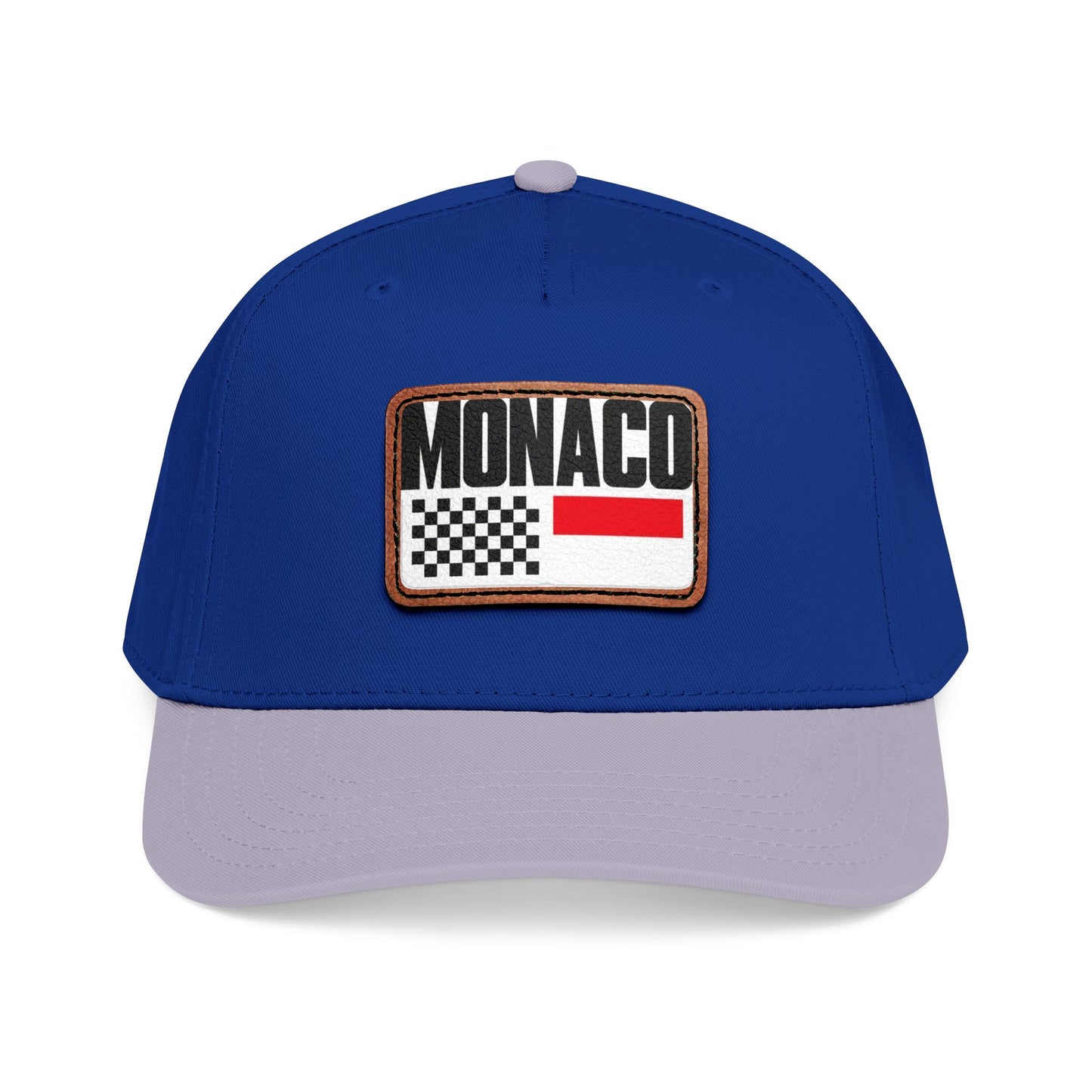 Monaco Leather Patch Baseball Cap – Vintage Racing Flag Hat