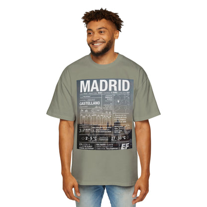 Madrid Graphic Tee — Vintage City Weather Poster T‑Shirt