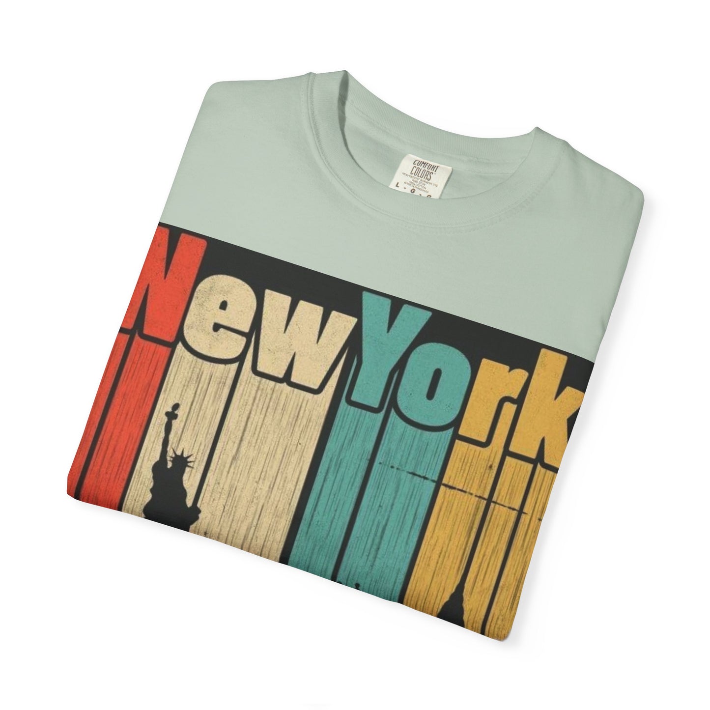 New York Skyline Graphic Tee | Unisex Vintage T-Shirt | Perfect for Travelers, Souvenir, NYC Lovers, Casual Wear, Gifts