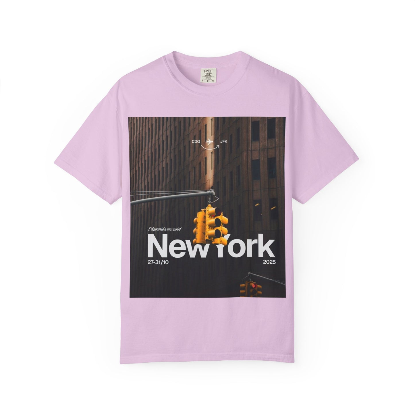 New York City Traffic Light Photo T‑Shirt — Urban Streetwear Tee