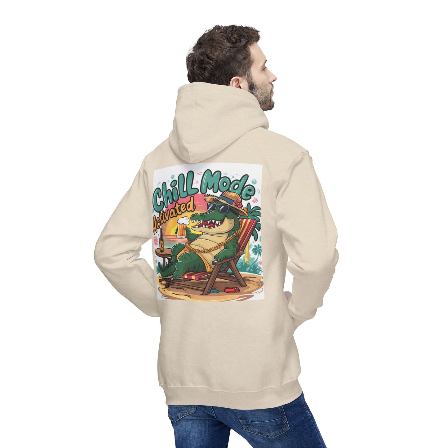 Chill Mode Activated Unisex Hooded Sweatshirt - Perfect for Relaxation