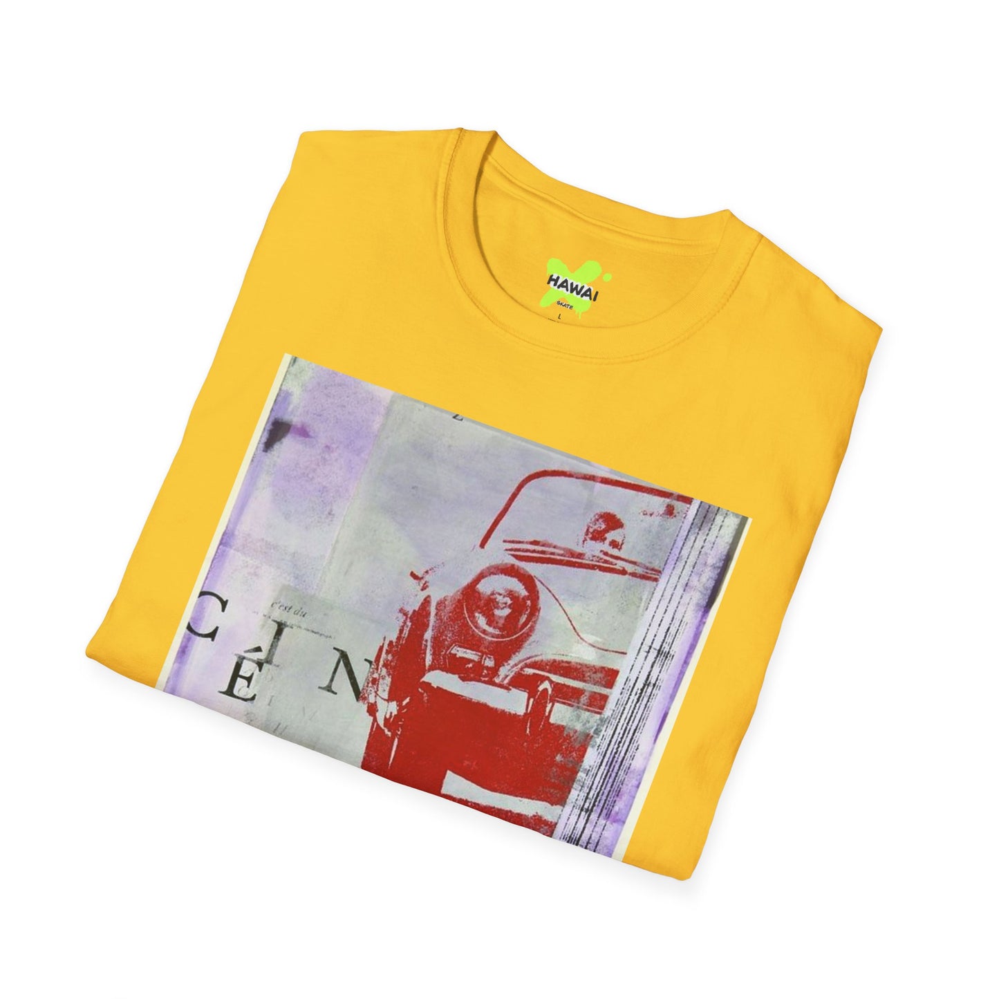 Vintage Car Art Unisex Softstyle T-Shirt | Retro Graphic Tee for Auto Enthusiasts