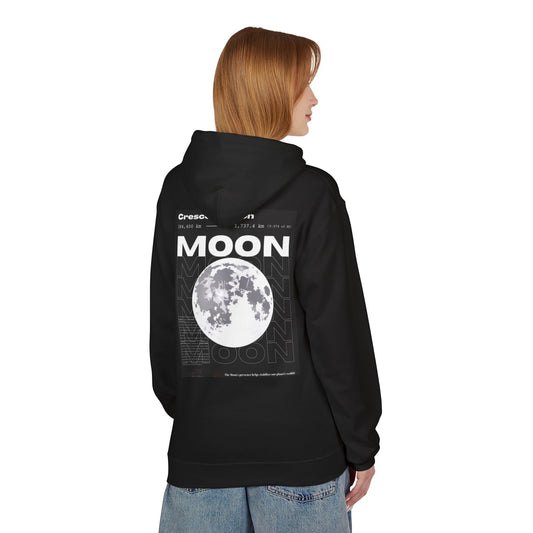 Crescent Moon Graphic Hoodie - Unisex Midweight Softstyle Fleece