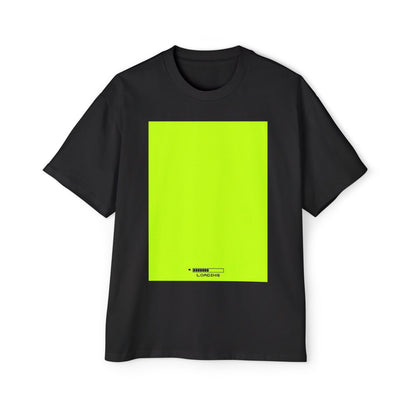 Oversized Tee — Neon Green Minimal Graphic "SUMMER LOVEDAY"