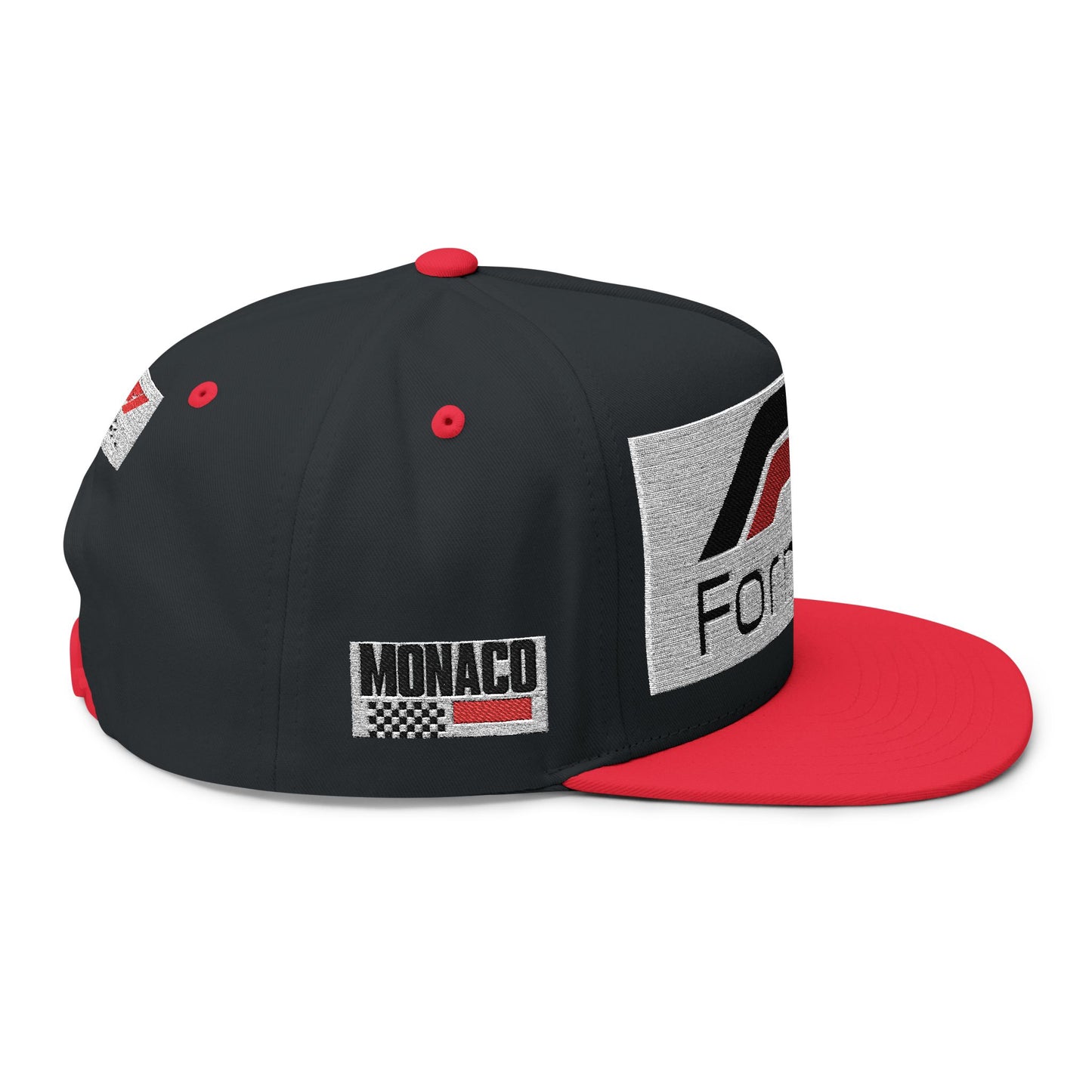 Formula 1 Embroidered Flat Bill Cap – Racing Logo Snapback