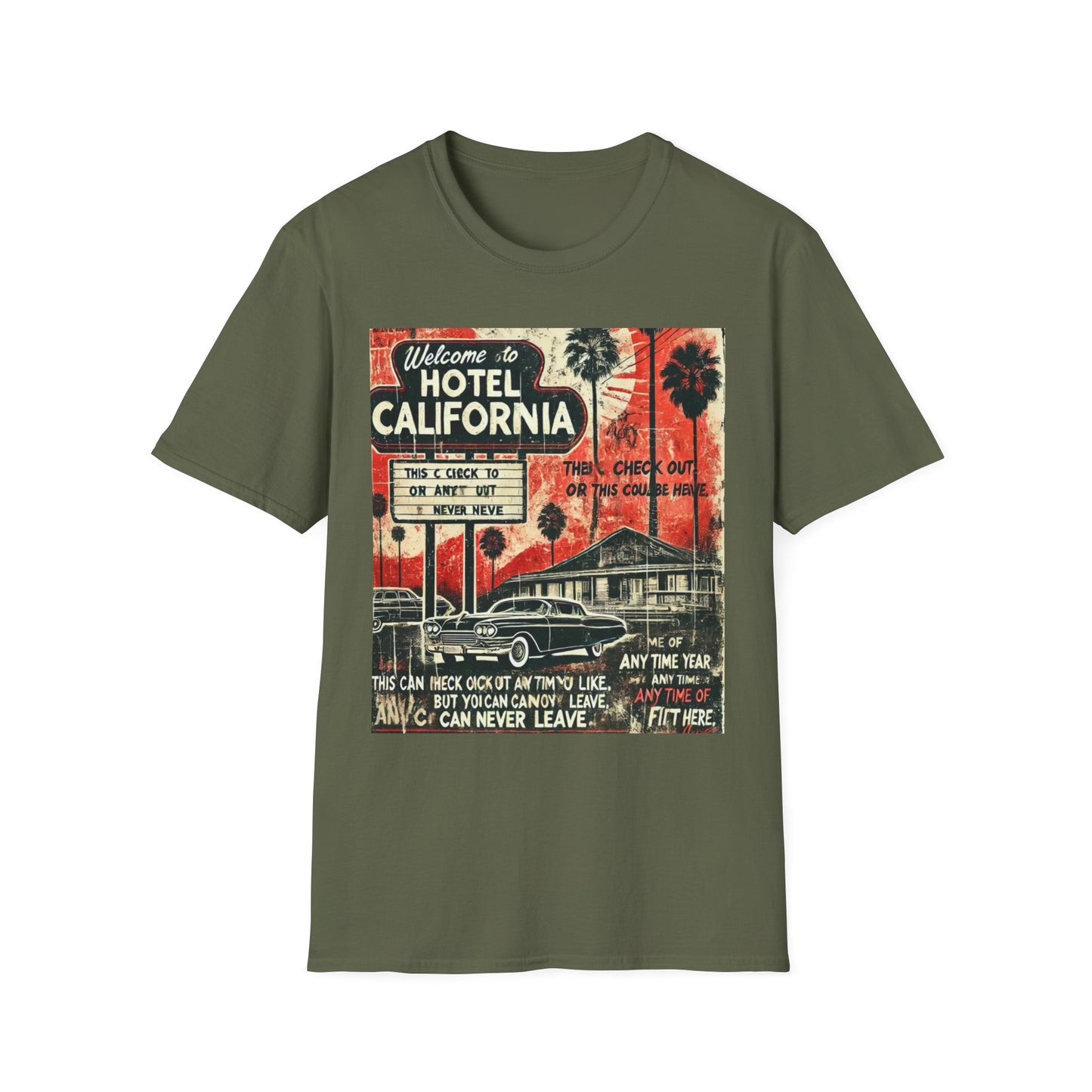 Vintage Hotel California Graphic T-Shirt – Perfect for Music Lovers