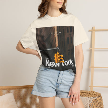 New York City Traffic Light Photo T‑Shirt — Urban Streetwear Tee