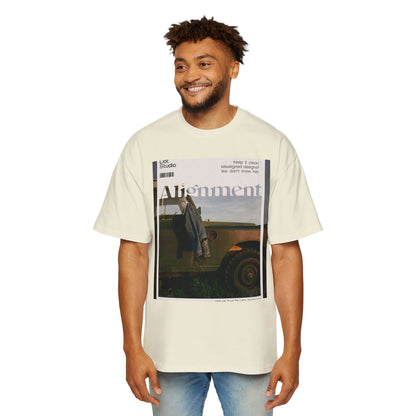 Alignment Vintage Jeep Graphic Tee – Men's Oversized Photo Print