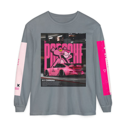 Pink Panther Porsche Long Sleeve T-Shirt