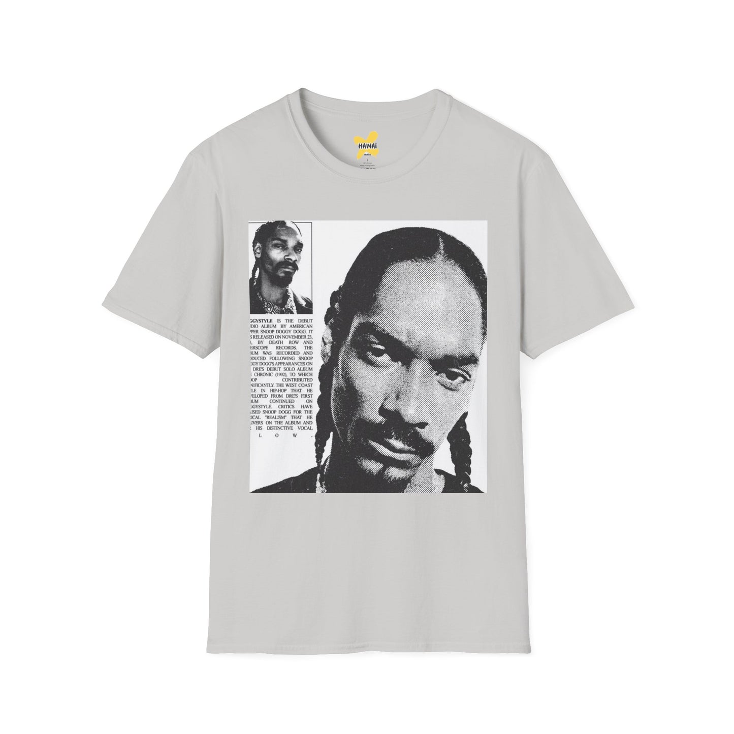 Retro Hip-Hop Unisex Softstyle T-Shirt with Snoop Dogg Design