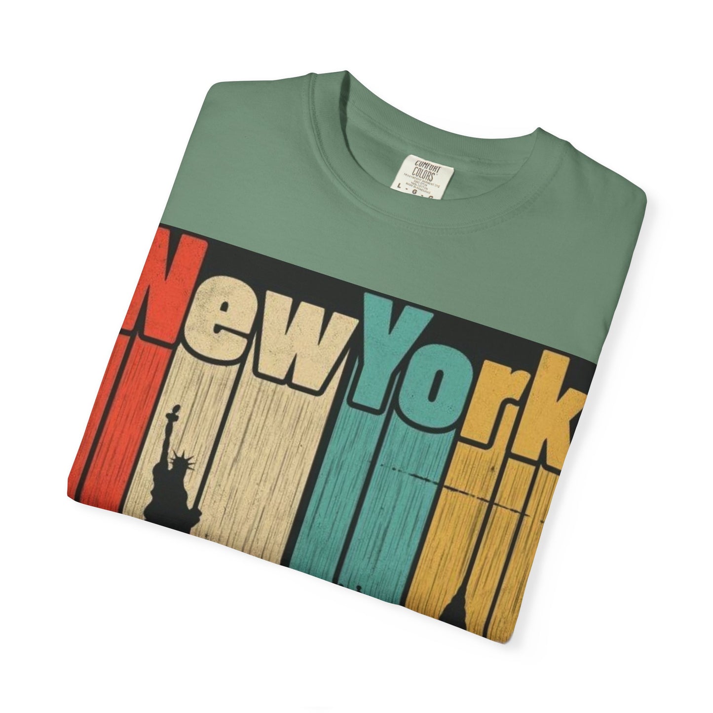 New York Skyline Graphic Tee | Unisex Vintage T-Shirt | Perfect for Travelers, Souvenir, NYC Lovers, Casual Wear, Gifts