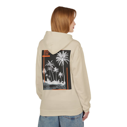 Beach Vibe Unisex Fleece Hoodie, Summer Fashion, Casual Wear, Gift for Her/Him, Cozy Lifestyle, Chill Out Apparel