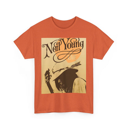 Vintage Rock Band T-Shirt featuring Neil Young, Music Lover Gift, Concert Apparel, Unisex Style, Retro Graphic Tee