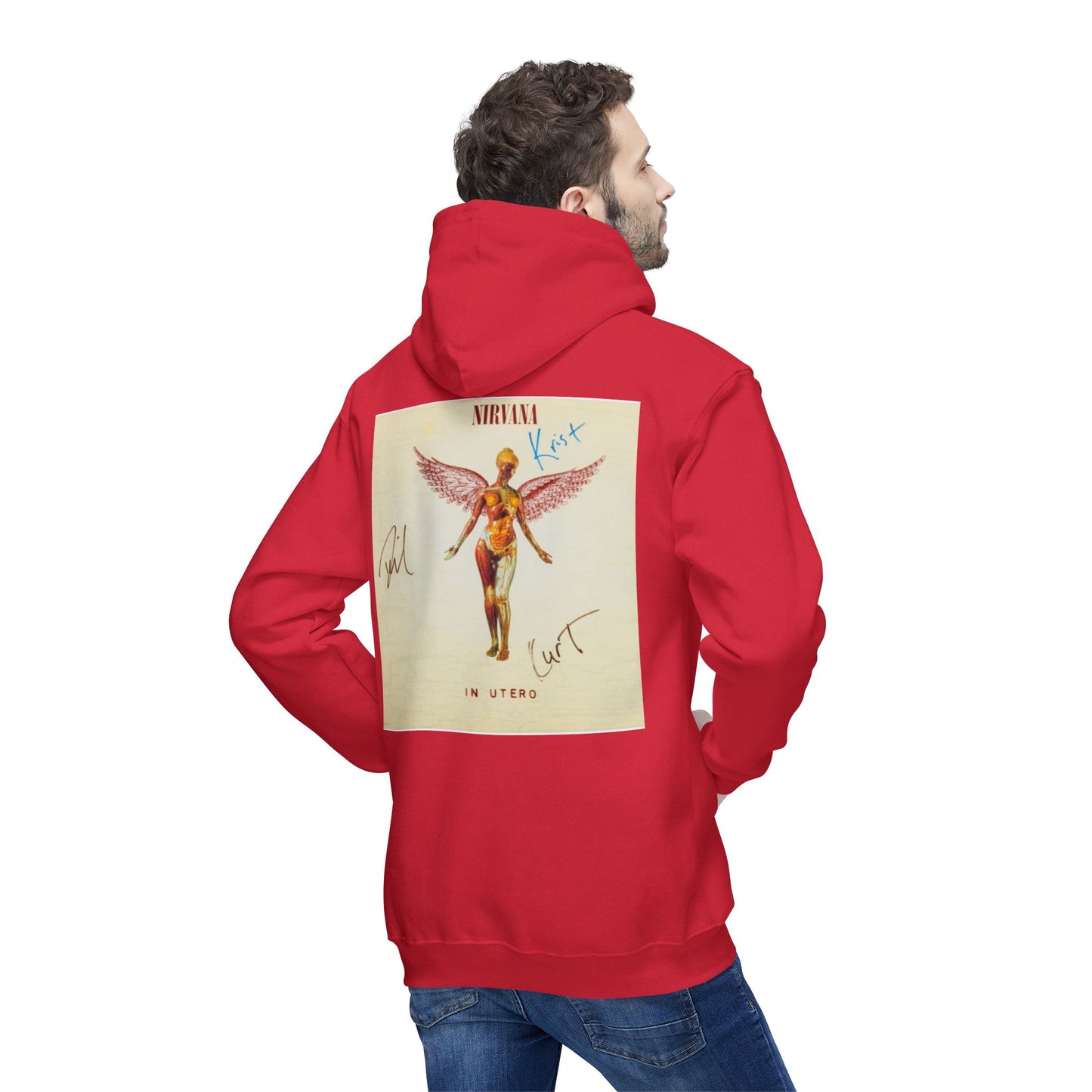 Kurt Cobain Inspired Unisex Hooded Sweatshirt - Alternative Music Apparel