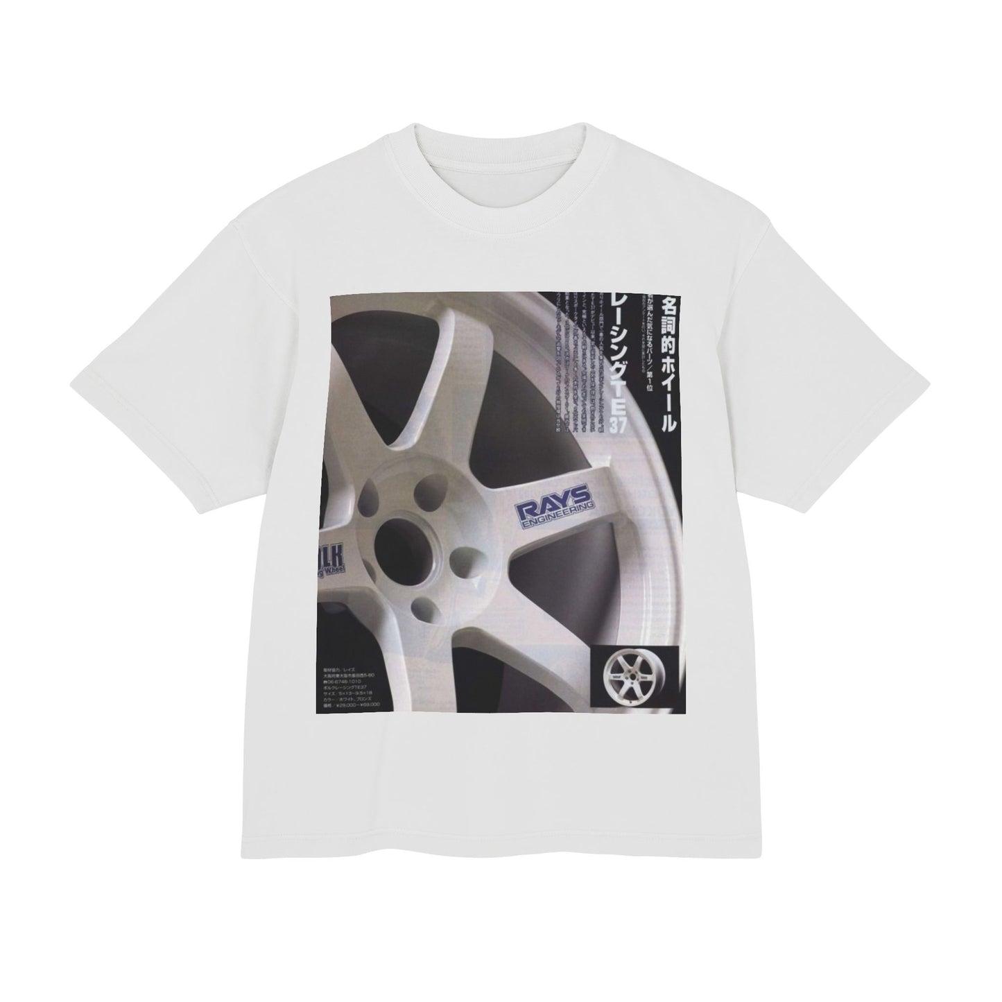Rays Wheel Graphic Tee - JDM Racing Rim T-Shirt